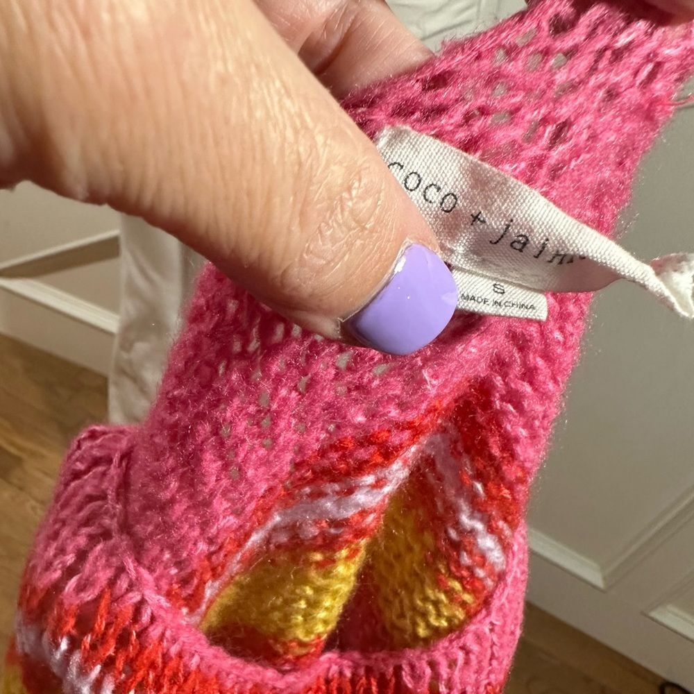 Pink striped soft light sweater - Picture 11 of 11
